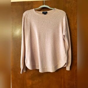 Liz Claiborne Pink Bling Long Sleeve Tee Size Medium ( Fits like a 2x)